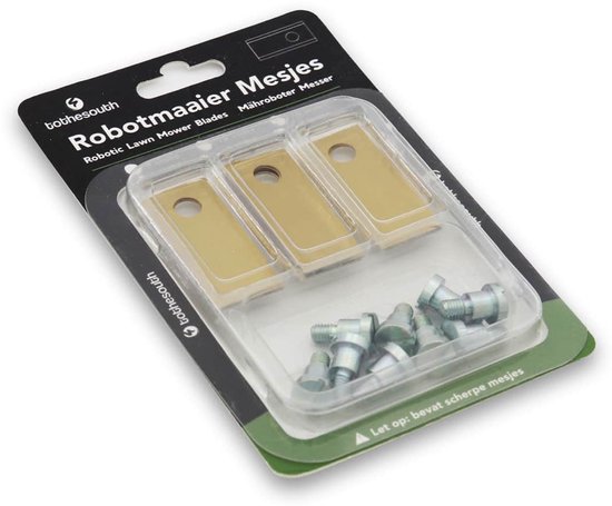 To the South® Lames de tondeuse robot universelles adaptées aux Faucheuses robotiques Belrobotics - Titane - 30 pièces