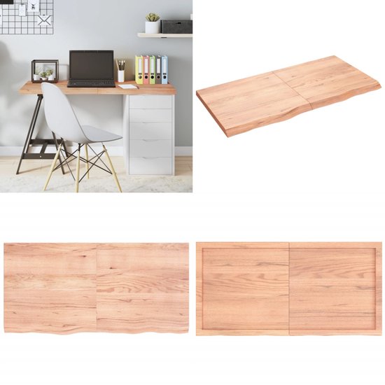 vidaXL Tafelblad vierkant 50x50x4cm behandeld eiken donkerbruin