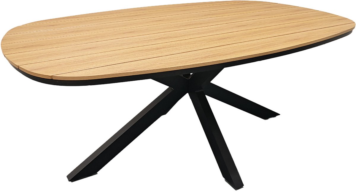 Tuintafel Cadiz 240x115cm | Tecon Teak & Black