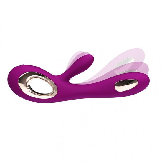 LELO SORAYA Wave, Vibromasseur Rabbit Utilisant WaveMotion, Sextoyse couple plaisir, Vibromasseurs feminin va et vient, LELO Sex Toýs Femme Clitoridien, Deep Rose