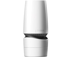 Tenga - Aero Silver Ring - Masturbator - Inclusief Droog Standaard - Wit