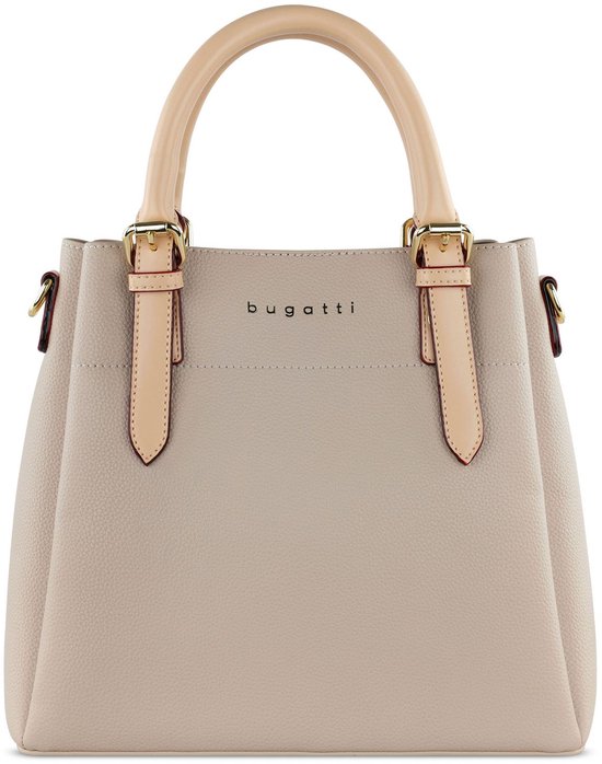 Bugatti Ella hand- en schoudertas voor dames, Medium, Bruin
