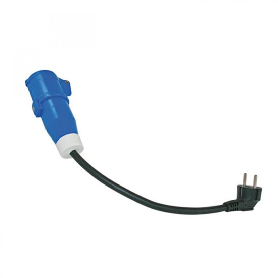 Koppelsnoer (adapter) / verloopstekker caravan 40 cm CEE3 (Female) - Frans verloopkabel - 230volt