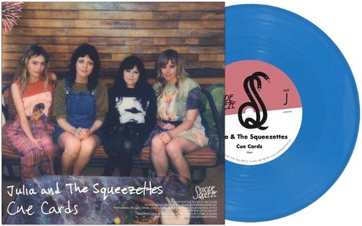 Julia And The Squeezettes & Lync - Cue Cards (7" Single) (Coloured Vinyl)