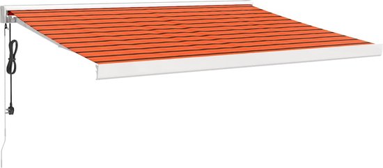 vidaXL-Luifel-uittrekbaar-3x2,5-m-stof-en-aluminium-oranje-en-bruin