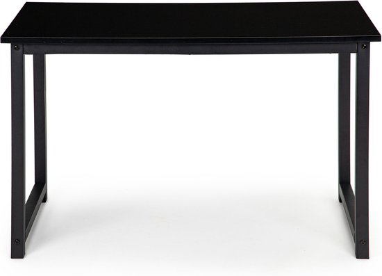 NMK HOME In Hoogte Verstelbare Bureau 120x60 cm - Computertafel met Metalen Poten - Gemakkelijk te Monteren PC Tafel