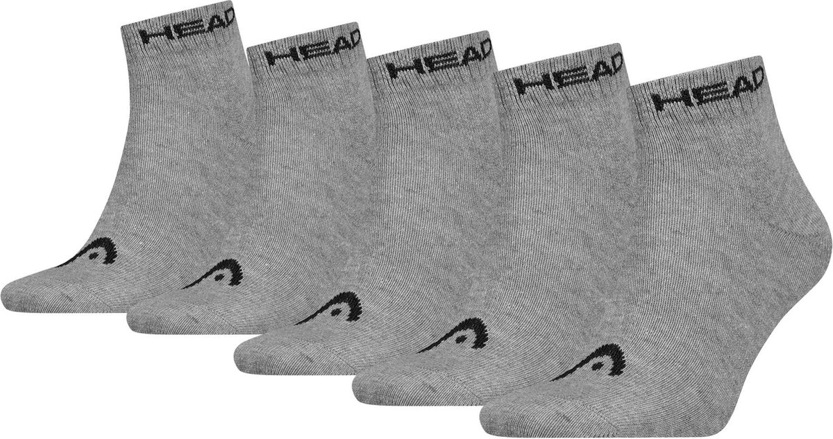 Head Sokken HEAD ELEMENTS ALL SPORTS QUARETER 5P ECOM Set van 5 Grijs