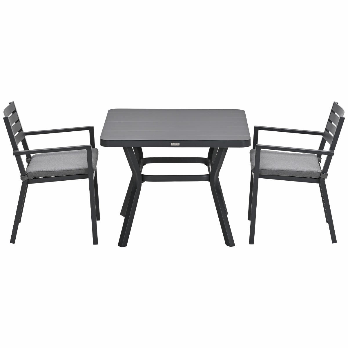 Garden Impressions Amarillo bistro tuinset 3-delig - Mina tuintafel 90x90 cm