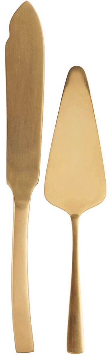 House Doctor taartserveerset - goud