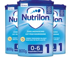 Nutrilon 1 - Zuigelingenmelk Baby 0-6 maanden - Babymelk in Poeder voor Flesvoeding - 3 x 800g