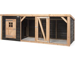 Wood Selections Konijnenhok Milan XL - Konijnenhok voor buiten - Konijnenren - Konijnenkooi - Nachthok konijn - Konijnenhuis - Dierenverblijf - Konijnen