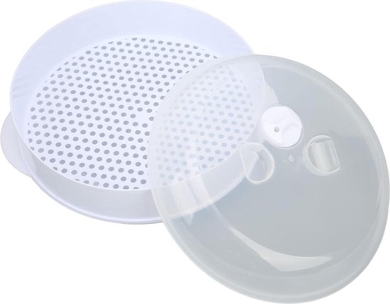 10 Inch Stoommand 10 Duim (25.4cm) Bamboe Stomer Van Harcas. Grote 2-tiers Met Deksel. Sterk, Duurzaam En Versterkt. Het Beste Voor Dim Sum, Groenten, Vlees En Vis 2-lags Stoompan Met Deksel
