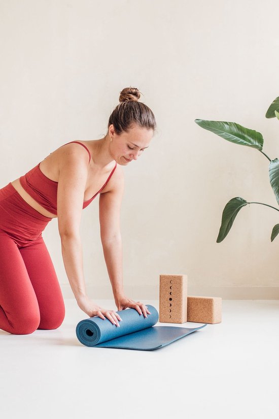 Yogamat studio blauw extra breed - Lotus - 4,5 mm van Lotus — afbeelding 3