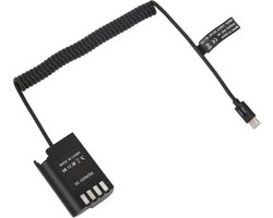 DC-koppeling Type C Naar DMW BLK22 Dummy-batterijvoedingsadapter - Ondersteunt QC PD Snel Opladen - Lumix S5 DCS5 DCS5K GH5M2 GH6 - Digitale Camera .