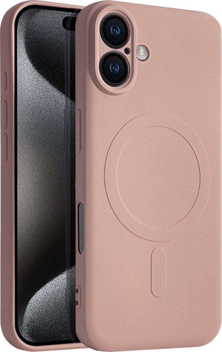 Casify Siliconen Hoesje geschikt voor MagSafe iPhone 16 Plus Hoesje - Roze