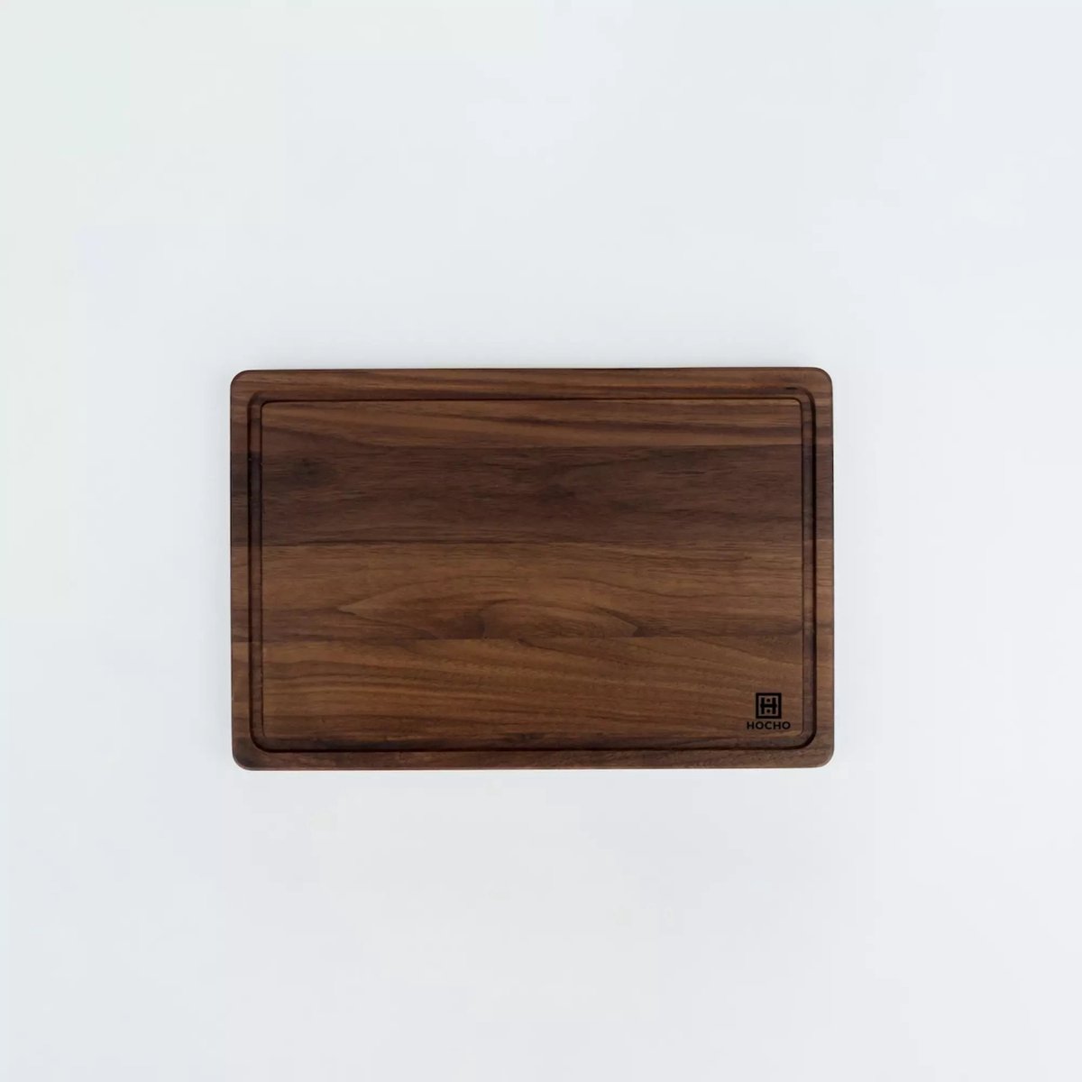 HOCHO Snijplank met Sapgeul – Amerikaans Walnoot Hout – 310x200x19 mm
