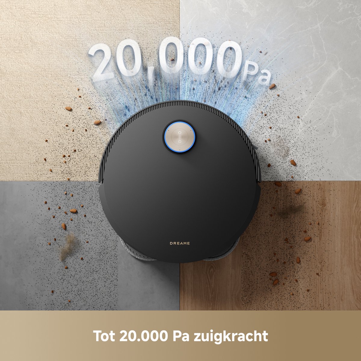 Dreame X50 Master - Robotstofzuiger met Dweilfunctie - Automatisch Water bijvullen - Navigeert onder meubels - Verwijdert verstrikte haren - Consistente Schoonmaakresultaten — afbeelding 6