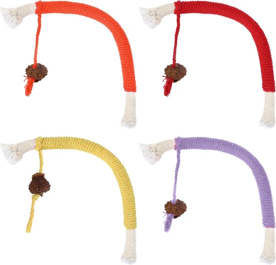 Speelgoedpakket van 6, 20 cm Catnip-speelgoed in de vorm van een vis, 3 Catnip-sticks