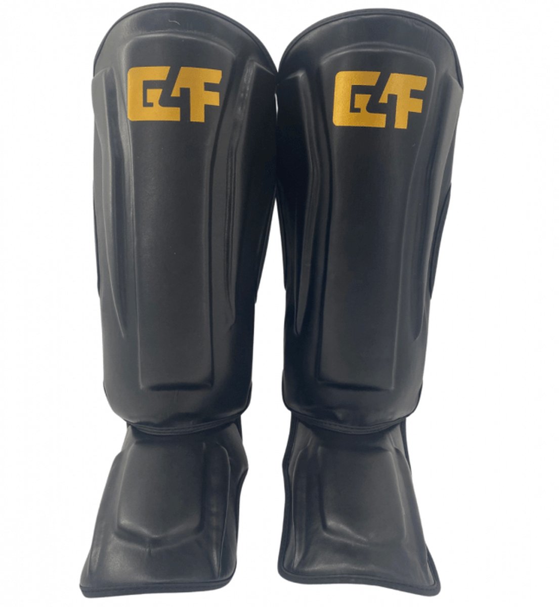 G4F - Kickboks Scheenbeschermers Savior - Zwart/Goud - XL