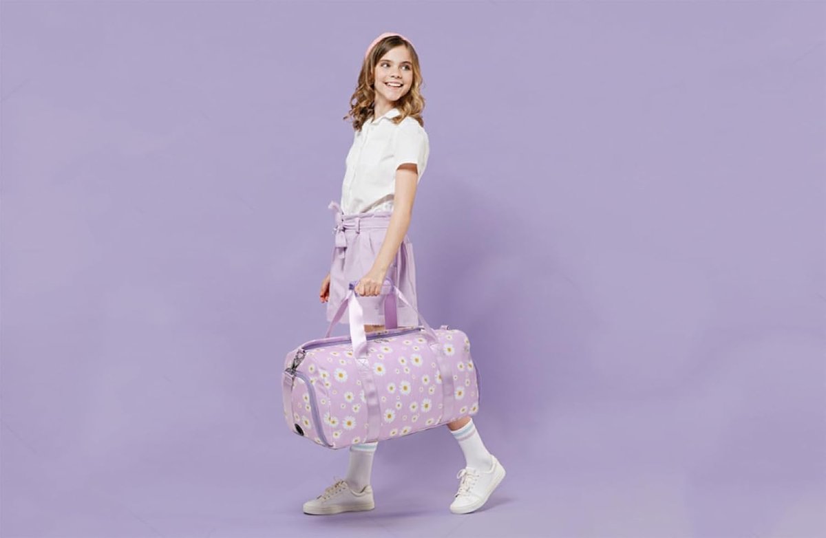 Sac de Voyage Allrounder M Panda Dots Pink en Toile - Reisenthel