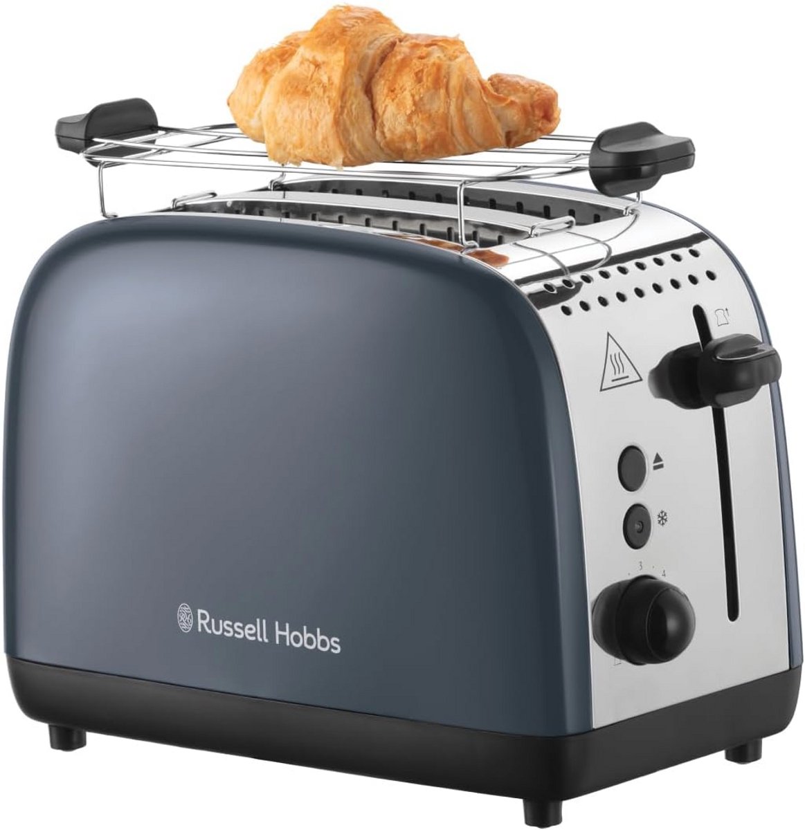 Extra brede broodrooster met opwarmrekje en ontdooi functie - 6 bruiningsinstellingen