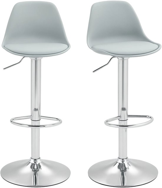 Set van 2 barstoelen DUBROVNIK fluweel draaibaar smaragdgroen