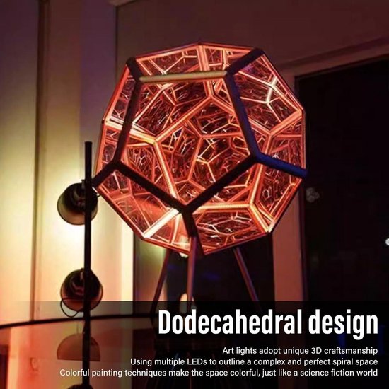 JTLB Oneindige Dodecaëder Color Art Light, Tafellampen