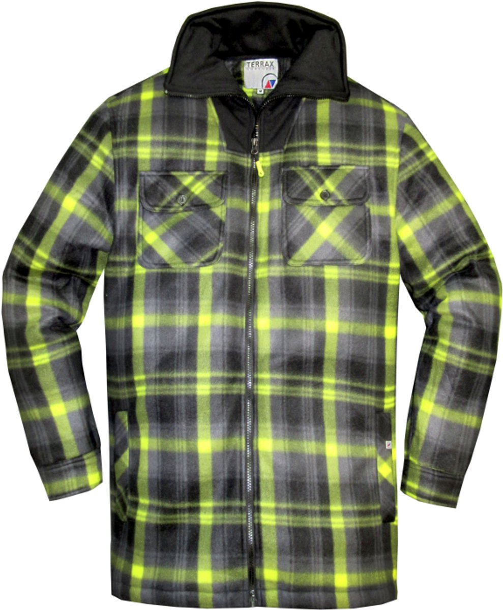 Terrax Thermohemd 10641 - 1048 Zwart/Lime - 3XL