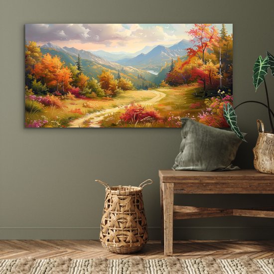 Tableau aluminium 120x60 cm - Décoration murale métal - Paysage - Illustration - Nature - Décoration murale métal salon - Décoration industrielle - Photo sur dibond - Accessoires industriels chambre