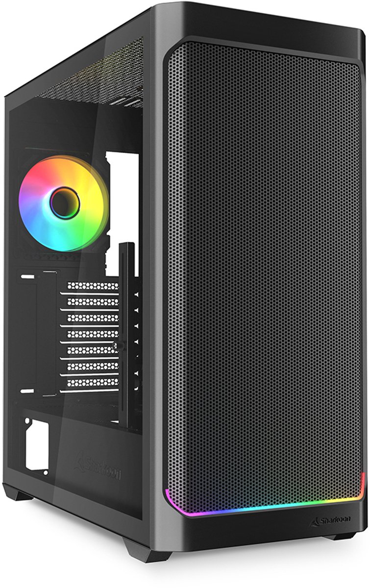 Sharkoon AK4W RGB Strip midi tower behuizing
