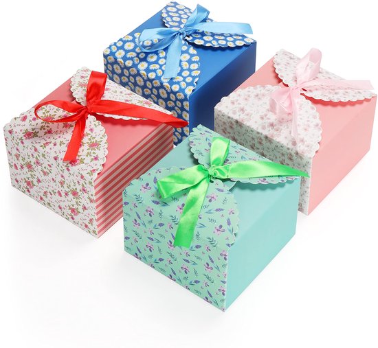 Boîte Cadeau, Boîtes Cadeaux Avec Couvercles, Boîte D'emballage En Ruban, 10 Tailles De Boîte D'emballage Cadeau, Emballage Cadeau De Vacances, B, 32