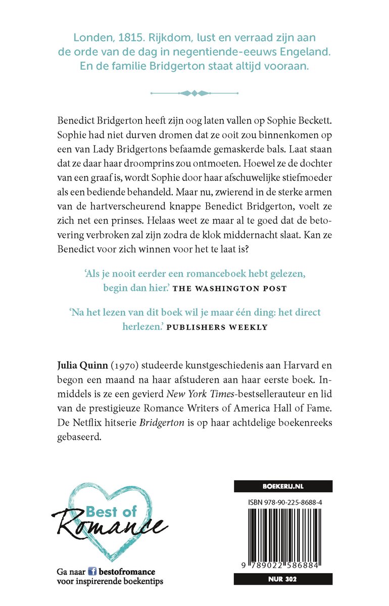 Bridgerton 3 - Een vorstelijk aanbod - back cover