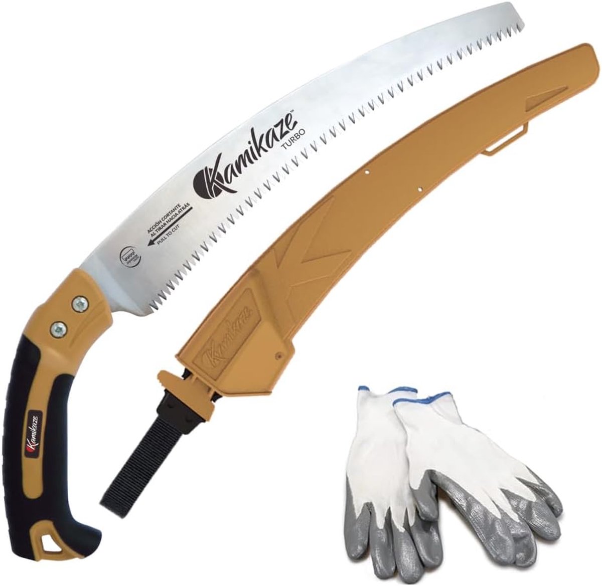 Ergonomische gebogen takkenzaag 330 mm met SK-4 staal - Ideaal voor snoeien en tuinwerkzaamheden