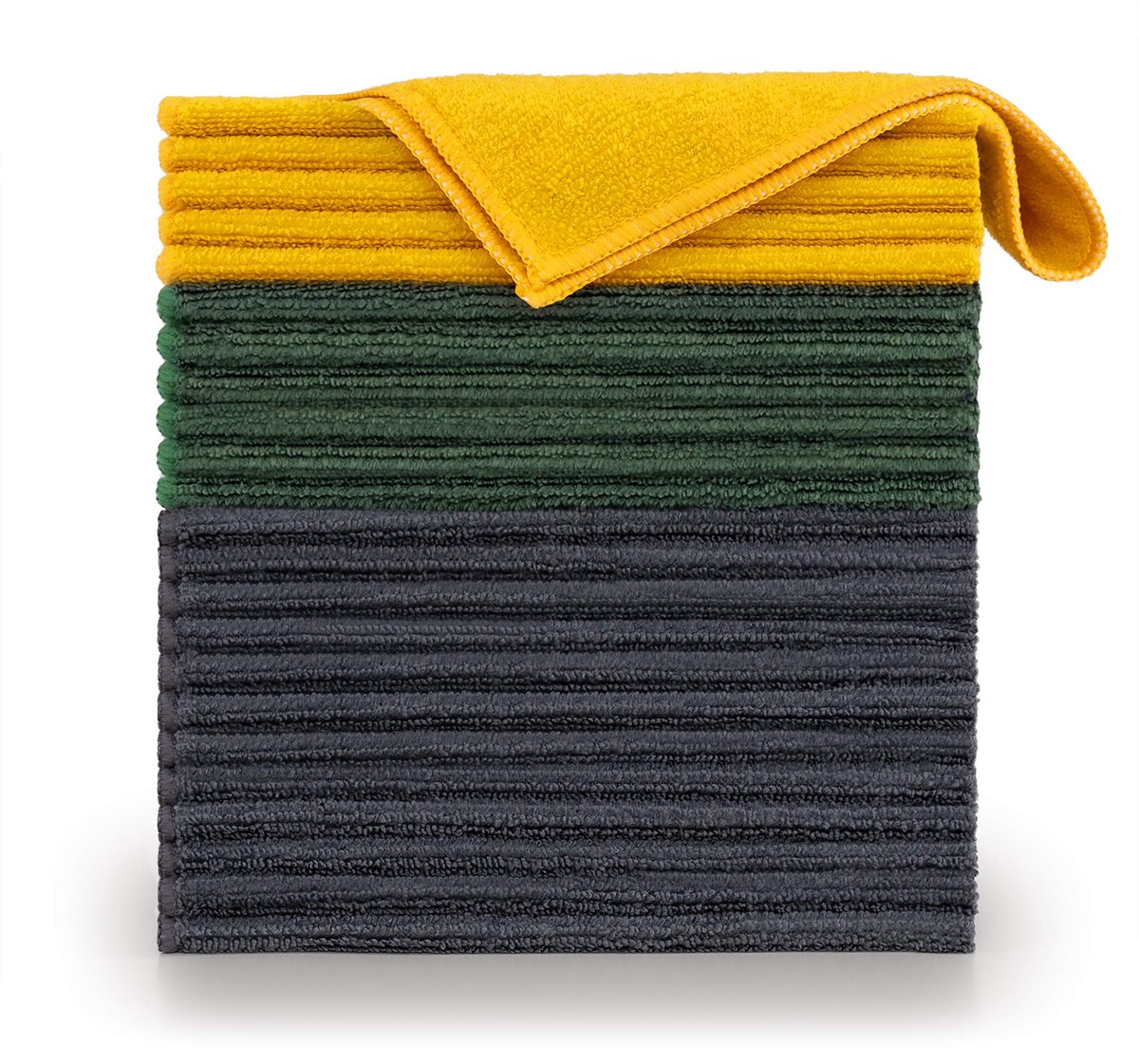 My Ninki ® Set van 12 Zachte Microvezel Reinigingsdoeken in Verschillende Kleuren voor Veelzijdig Gebruik