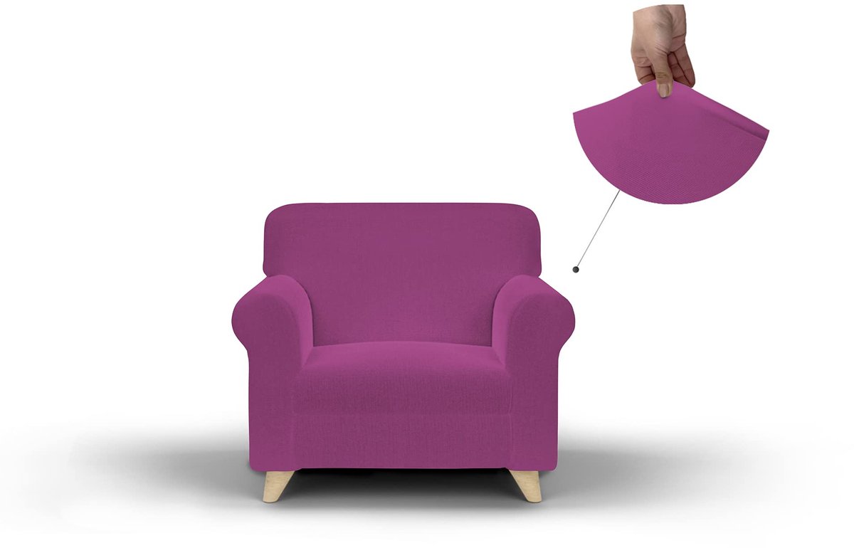 My Ninki ® Stijlvolle Elastische Bankovertrek in Fuchsia voor Perfecte Pasvorm en Bescherming
