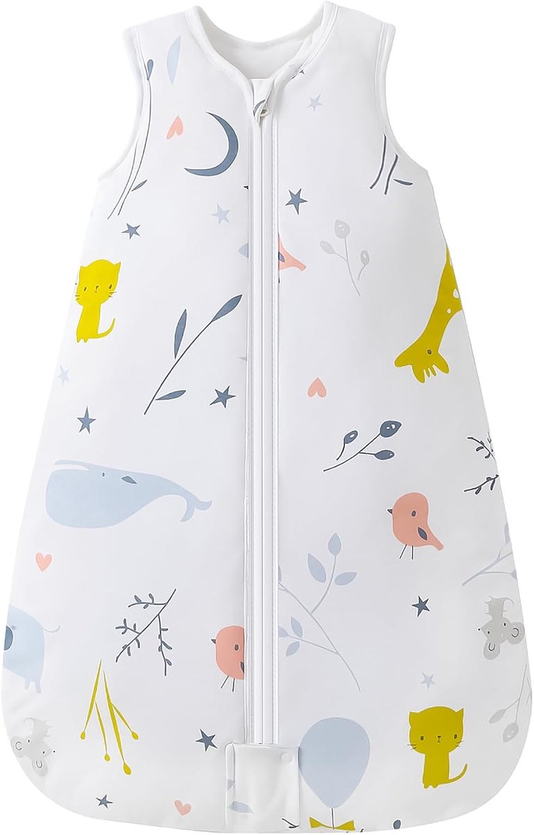 Baby winterslaapzak 2,5-TOG voor baby's - Katoenen slaapzakken van geboorte tot 24 maanden - Comfortabel en warm