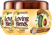 Garnier Loving Blends Avocado Karité Masker – 2 x 300 ml - Voordeelverpakking