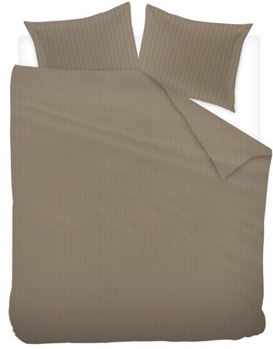 Ivorlyn Kent Dekbedovertrek - Tweepersoons - 200x200/220 cm - Dark Taupe