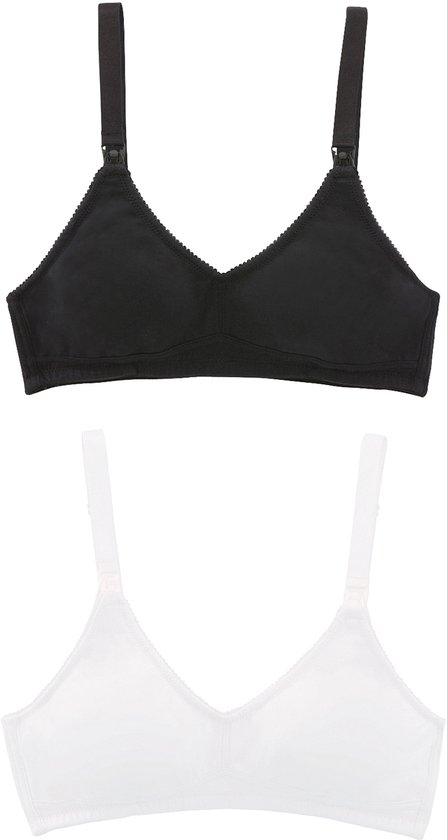 Vertbaudet 2 soutiens-gorge d'allaitement triangle en coton