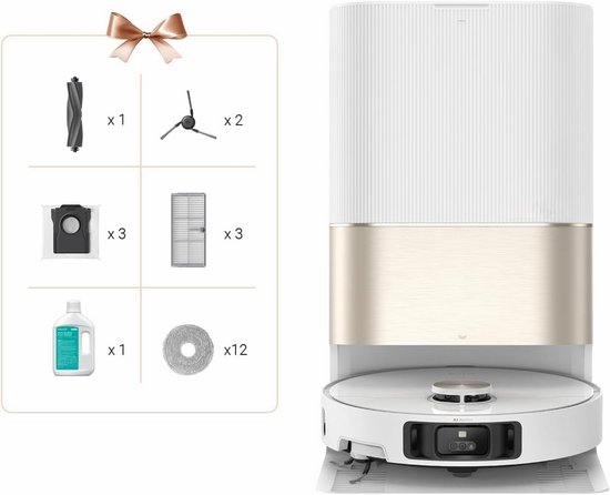 Robotstofzuiger - Ultra Compleet - 12000Pa - Zelfreinigende Mop - Automatische Lediging