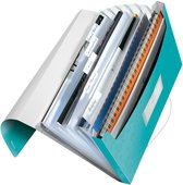 Leitz WOW Projectmap PP - met 6 Vakken - Ijsblauw