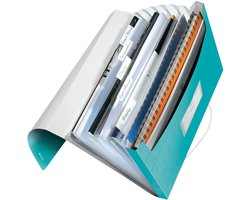 Leitz WOW Projectmap PP - met 6 Vakken - Ijsblauw