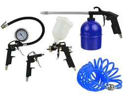 GEKO Luchtcompressor accessoireset - 5-delig - veelzijdig gebruik