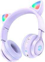 Oreillette Bluetooth sans fil Hoco W39 Cat Ears Violet