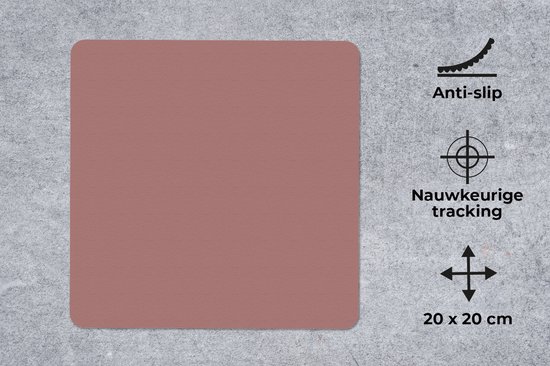 SleevesAndCases - Bureaumat - Effen - Roze - Bureau mat - 20x20 cm - Bureau onderlegger - Bureau accessoires