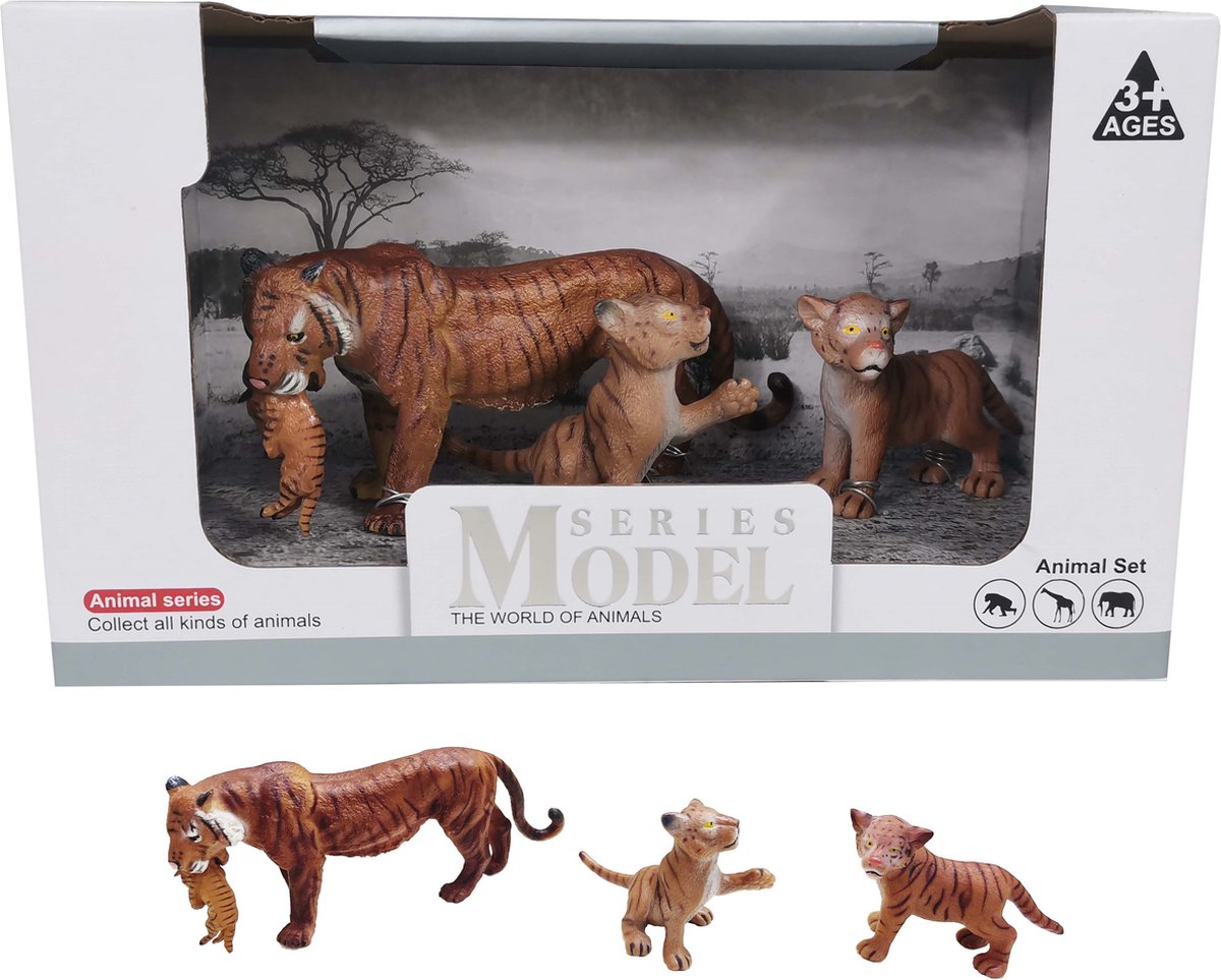 WILD ANIMALS Tijger en baby 3 stuks