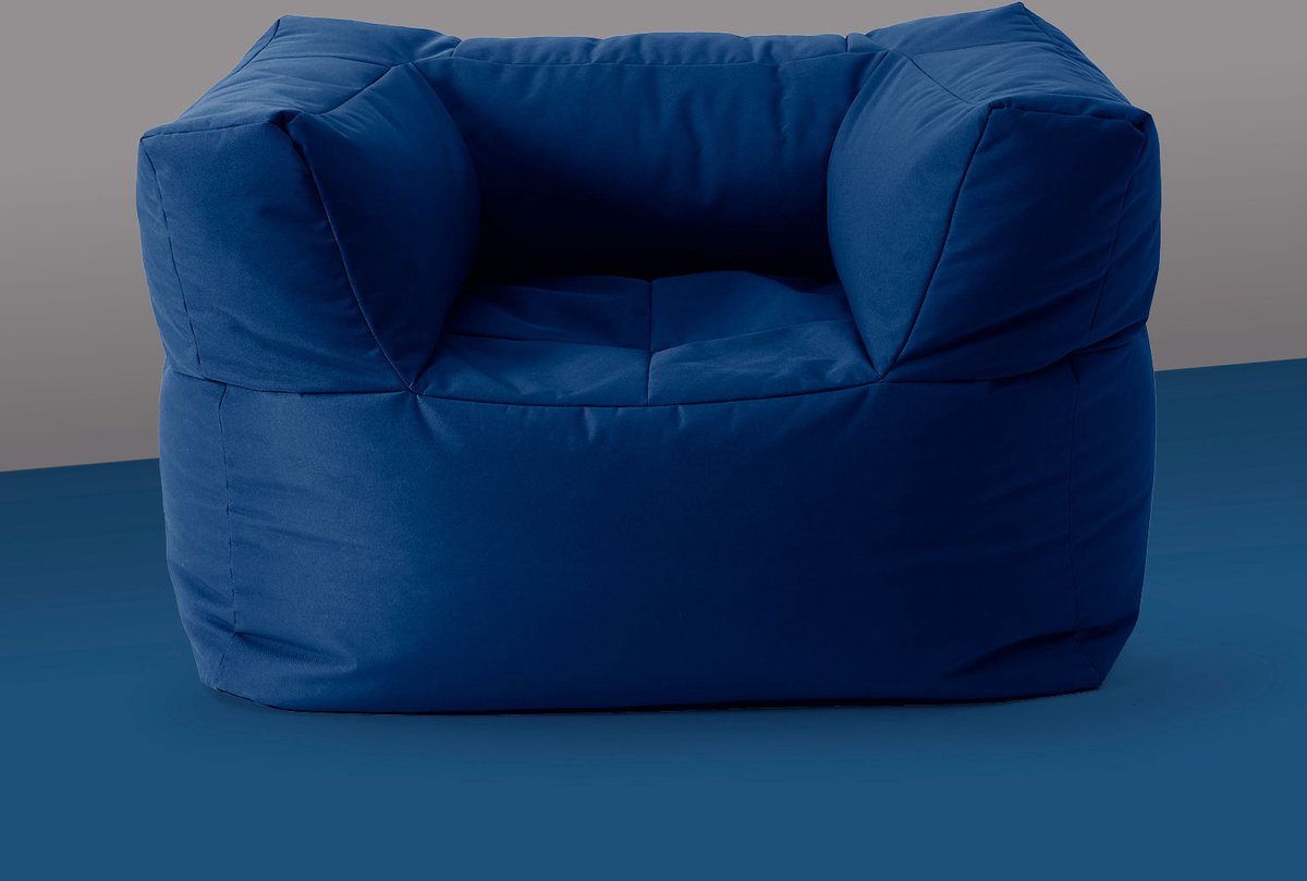 Lounge Pug Modulaire Zitzakbank, Rechter Hoekmodule Corduroy Marineblauw– Big Bertha Original NL