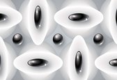 Fotobehang Abstract Modern Black White | XXL - 312cm x 219cm | 130g/m2 Vlies