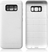Wit met putjes flexibel cover voor de Samsung Galaxy S8