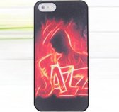 Jazz glow in the dark iPhone SE 5 en 5S hardcase hoesje